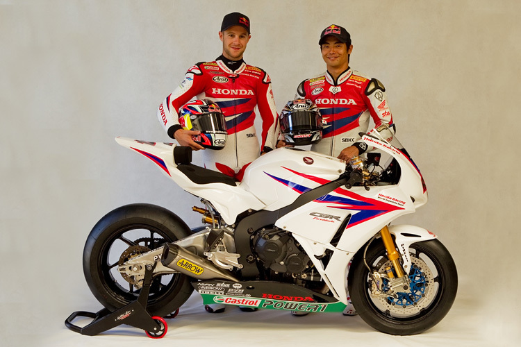 Honda-Werksteam: Jonathan Rea (li.) und Hiroshi Aoyama