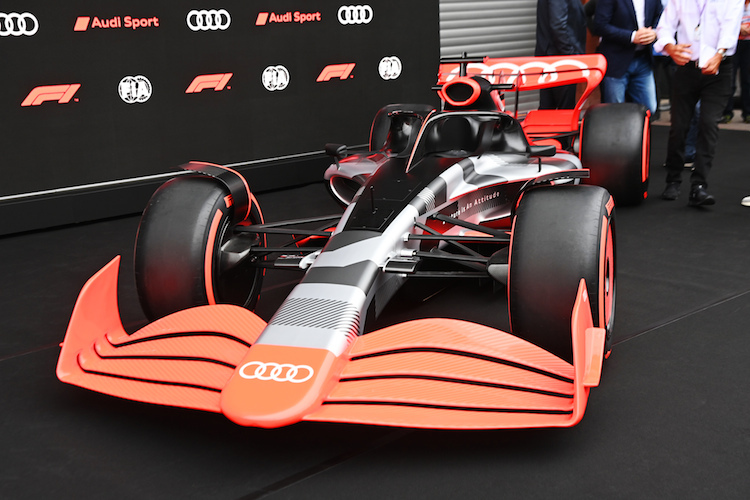 Am Circuit de Spa-Francorchamps bestätigte Audi die Formel-1-Teilnahme ab 2026 – und präsentierte ein Formel-1-Auto im Audi-Showcar-Look  