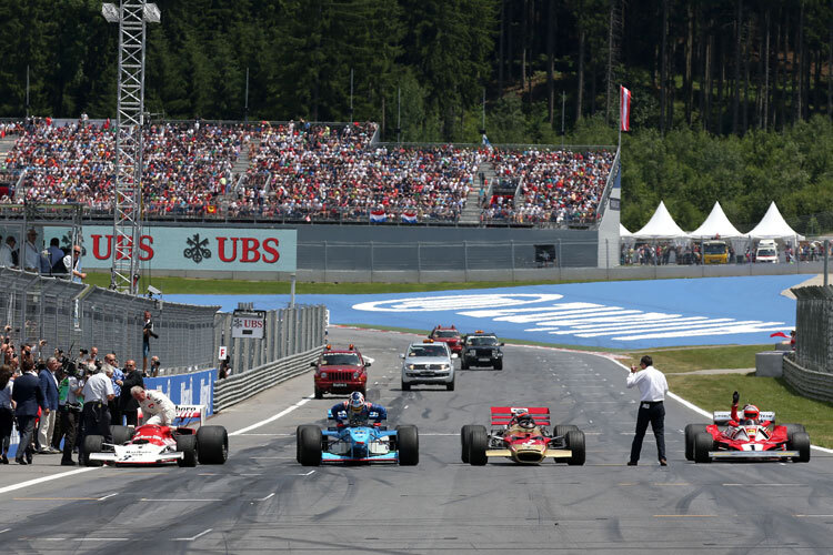 In Österreich reihten sich zum ersten Mal historische F1-Autos auf