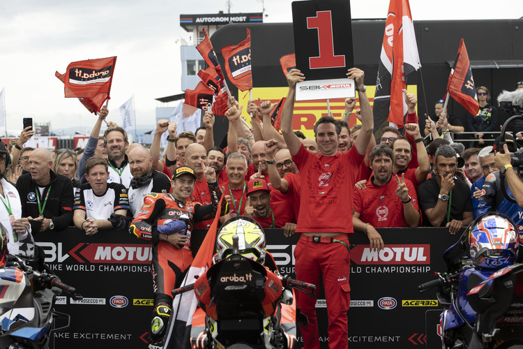 Álvaro Bautista sorgte in Most für das 1000. Podium für Ducati in der Superbike-WM
