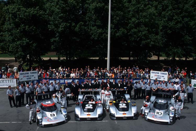 Das Audi-Aufgebot in Le Mans 1999
