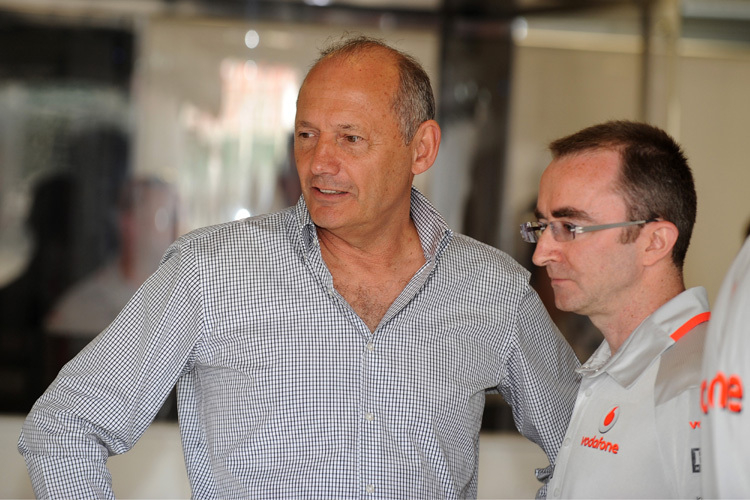 Paddy Lowe (r.) mit McLaren-CEO Ron Dennis