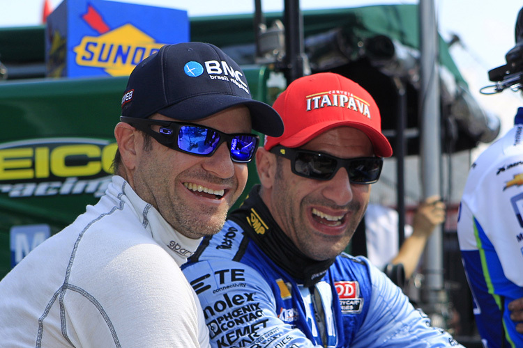 Haben Barrichello und Kanaan auch in Daytona gut lachen?