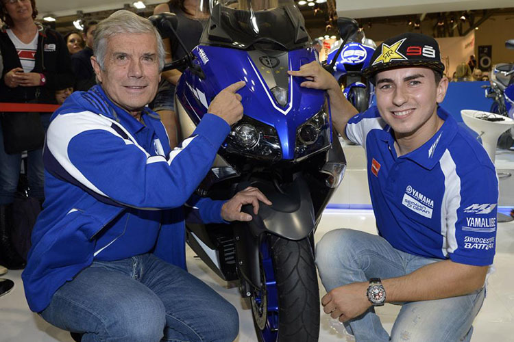 Giacomo Agostini mit Jorge Lorenzo