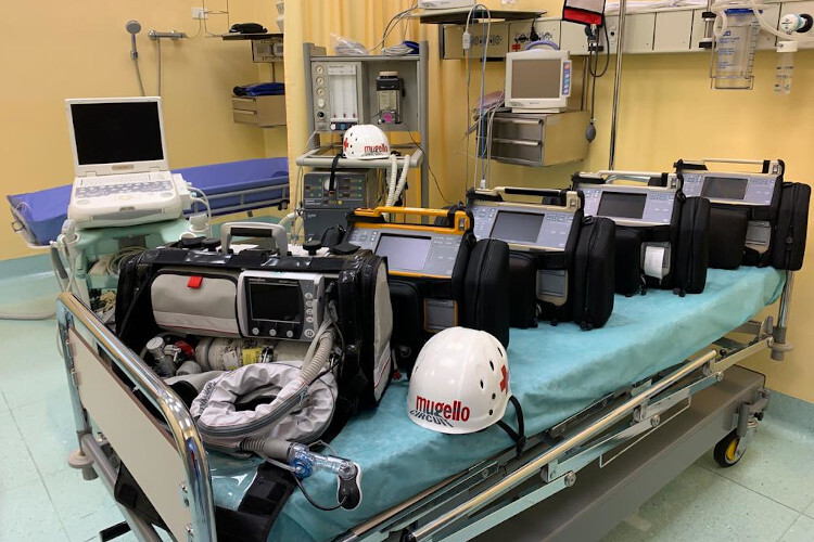 Die Notfallausrüstung des Mugello Circuit kommt jetzt in italienischen Krankenhäusern zum Einsatz