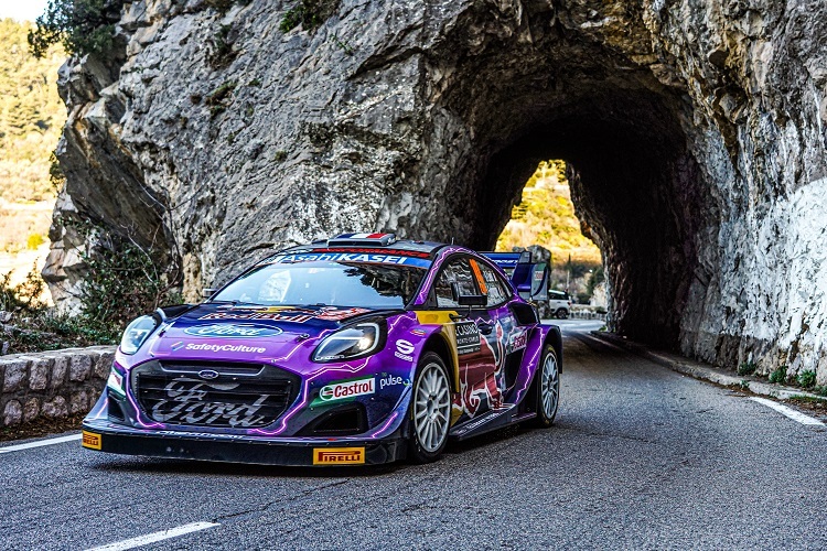 Der Ford Puma Rally1 von Monte-Sieger Sébastien Loeb