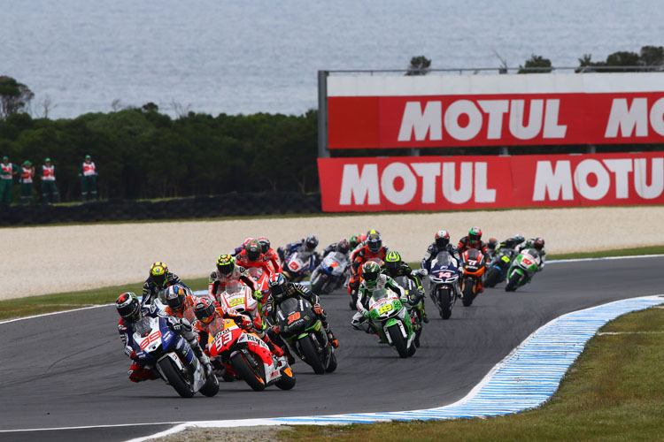 Das MotoGP-Feld: Statt in Jerez wird 2014 in Katar getestet