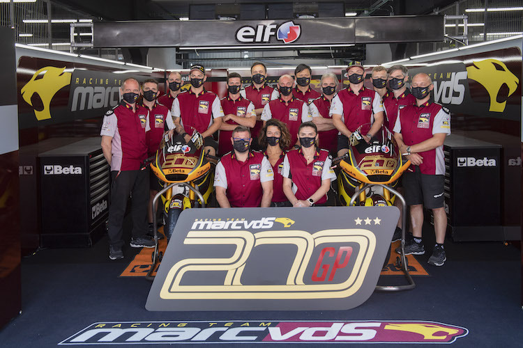 200. GP-Start für das Marc VDS Team beim Catalunya-GP