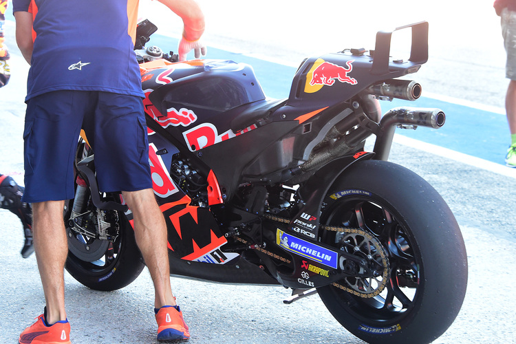 Das neue KTM-Karbon-Chassis in Misano