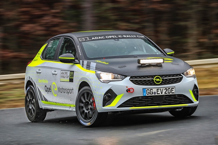 Der Corsa für den ADAC Opel e-Rally Cup