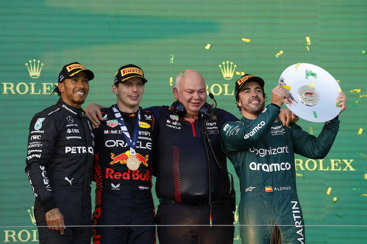 Hamilton, Verstappen, Alonso