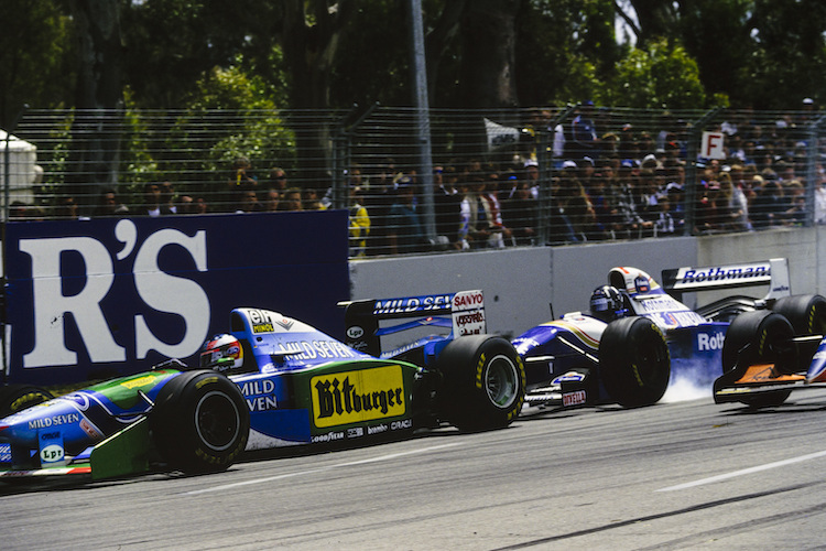 Michael Schumacher und Damon Hill in Adelaide 1994