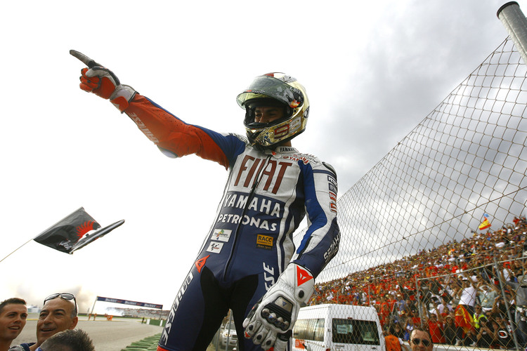 Jorge Lorenzo holte sich 2010 den ersten von drei MotoGP-Titeln