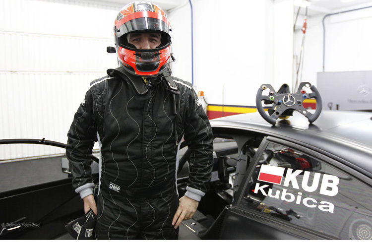 Robert Kubica beim Test mit dem DTM-Mercedes