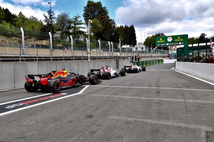 Leclerc, Ericsson, Verstappen