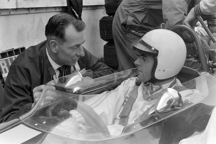 Ron Tauranac und Jack Brabham 1968