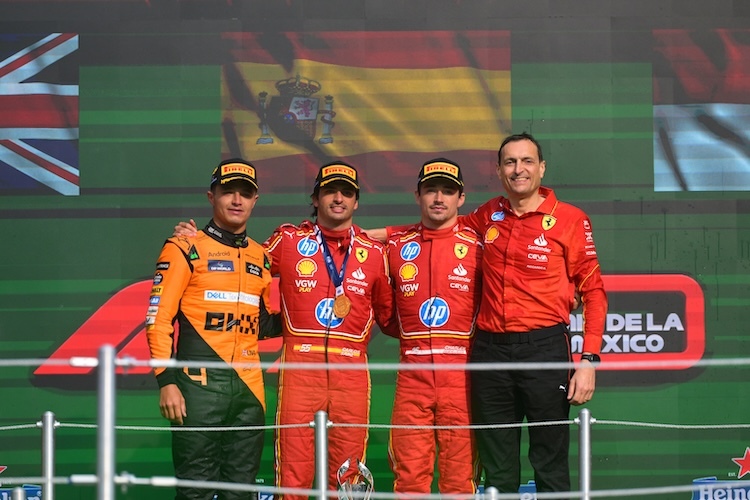 Norris, Sainz, Leclerc