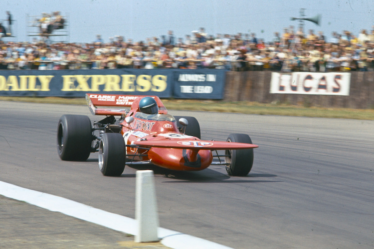 Mike Beuttler mit seinem March beim britischen Grand Prix 1971