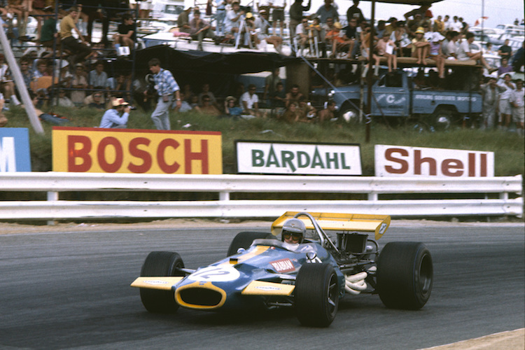 Jack Brabham 1970 in Kyalami (Südafrika)