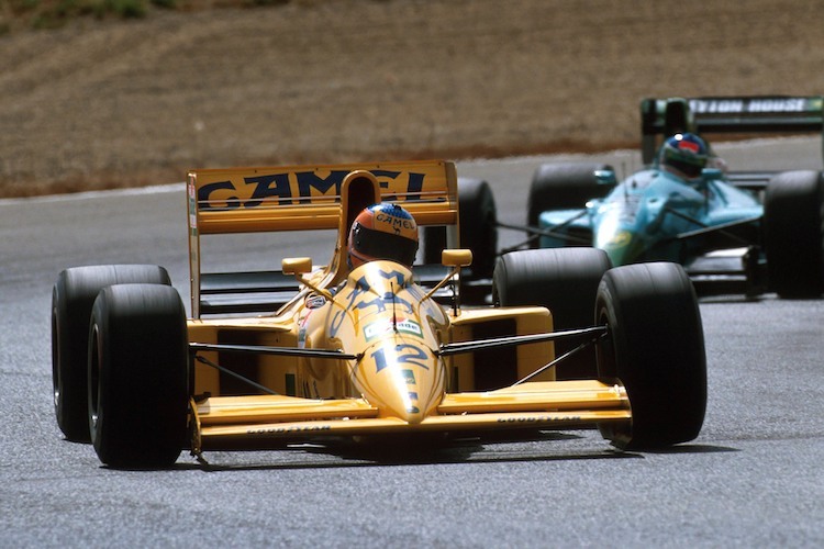 Martin Donnelly 1990 in Jerez kurz vor dem schweren Unfall