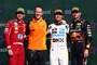 Leclerc, Norris, Verstappen