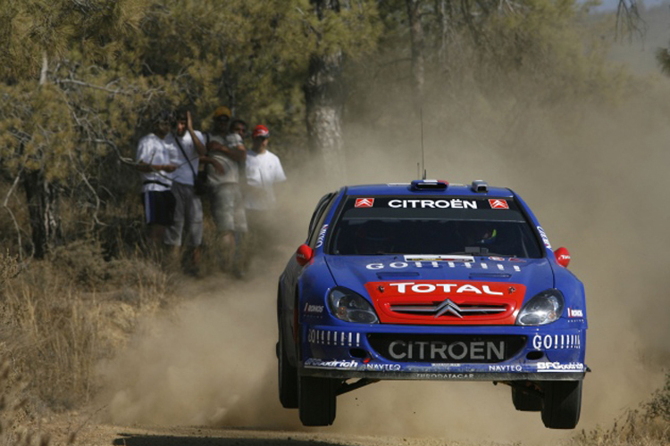 Loeb auf dem Sprung zum Zypern-Sieg 2006