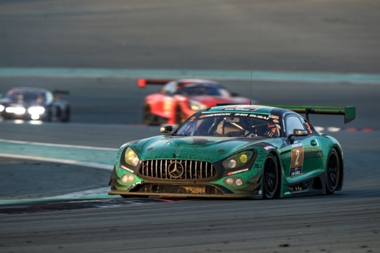 Sieger der 24 von Dubai: Der Mercedes-AMG GT3 von Black Falcon