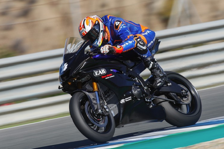 Steven Odendaal fuhr in Jerez erstmals ein Supersport-Motorrad