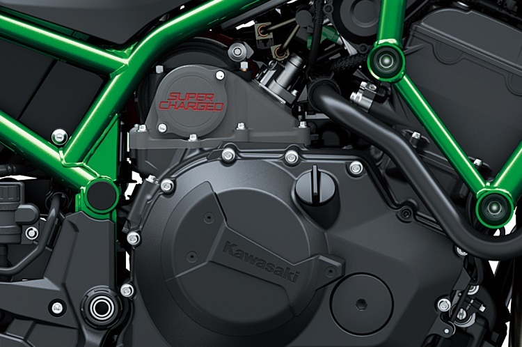 Kawasaki baut bereits Motorräder mit Kompressoraufladung, jedoch mit mechanisch angetriebenem Kompressor
