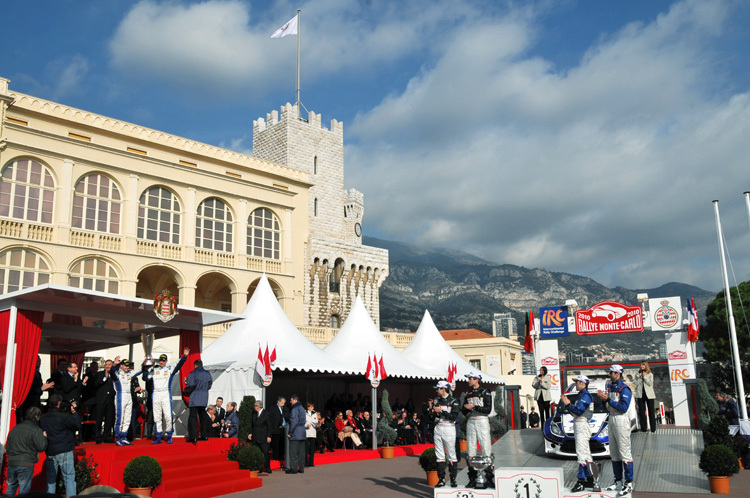 «Monte»-Siegerehrung vor dem Fürsten-Palast 2011