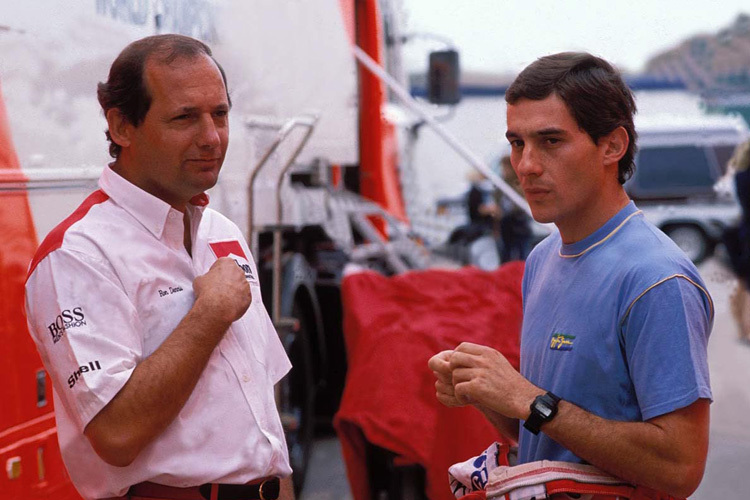 Ron Dennis mit Ayrton Senna