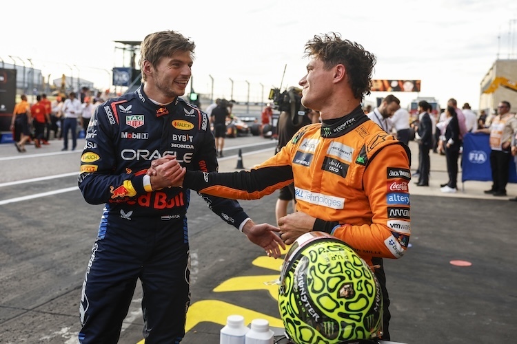 Max Verstappen und Lando Norris