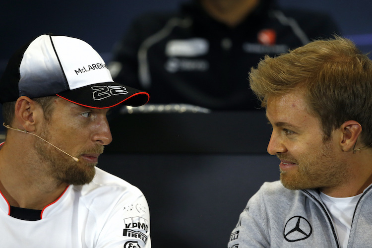 Jenson Button und Nico Rosberg kennen sich seit Jahren