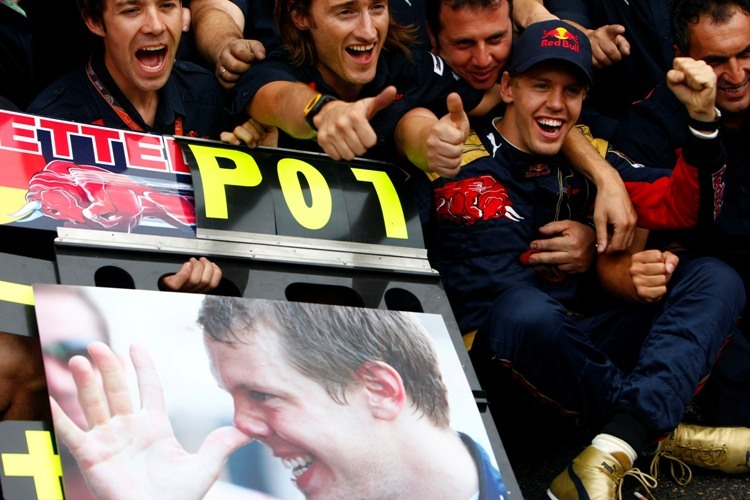 Monza 2008: Vettel hatte die Chance und zeigt dem Rest erstmals die lange Nase