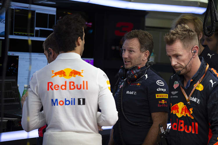Daniel Ricciardo und Christian Horner: Frust bei Red Bull Racing