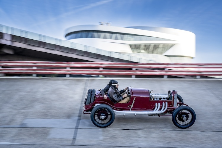 Der Rennwagen, mit dem Christian Lautenschlager 1924 die Targa Florio absolvierte und Zehnter wurde