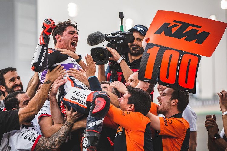 Katar: Der 100. GP-Sieg von KTM durch Albert Arenas