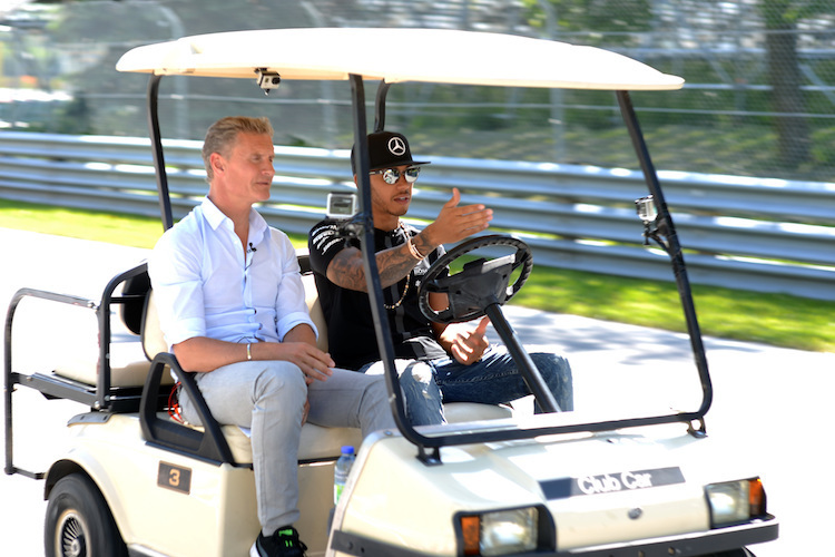 David Coulthard und Lewis Hamilton