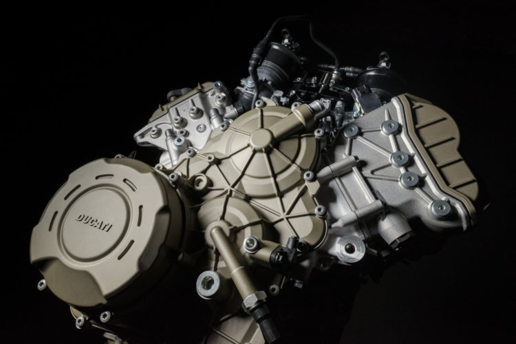 So sieht der neue V4-Motor der Ducati Panigale V4 aus