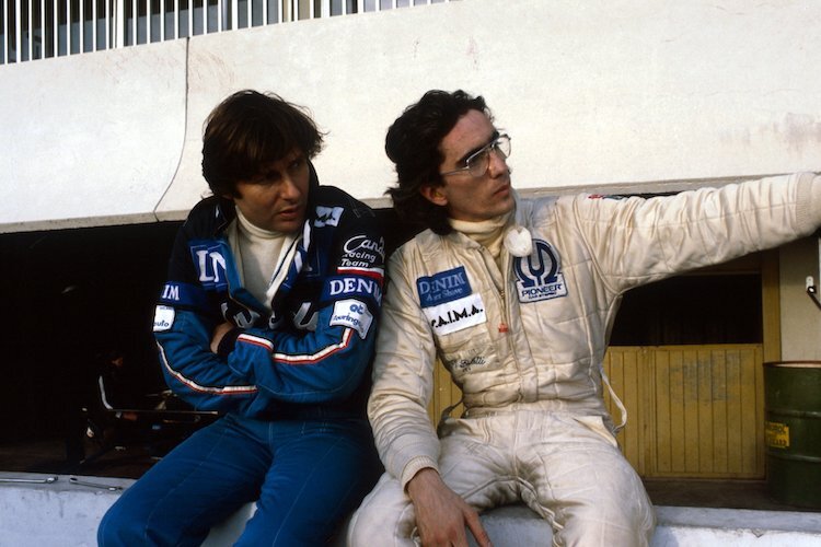 Die Osella-Fahrer Jean-Pierre Jarier und Riccardo Paletti