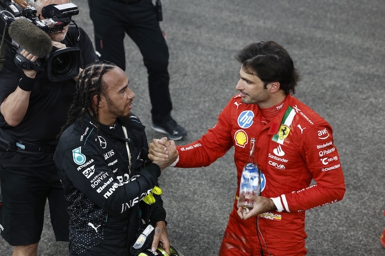 Lewis Hamilton übernimmt bei Ferrari den Platz von Carlos Sainz