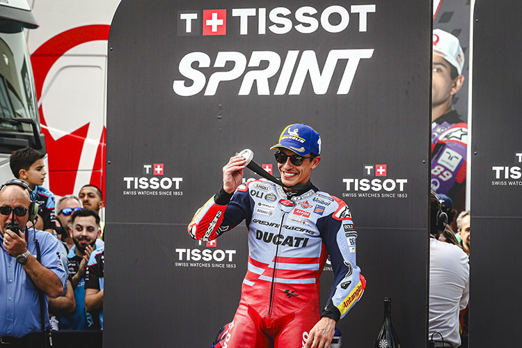 Portugal, 2024, Sprint: Marc Márquez ist erstmals schnellster Ducati-Pilot.