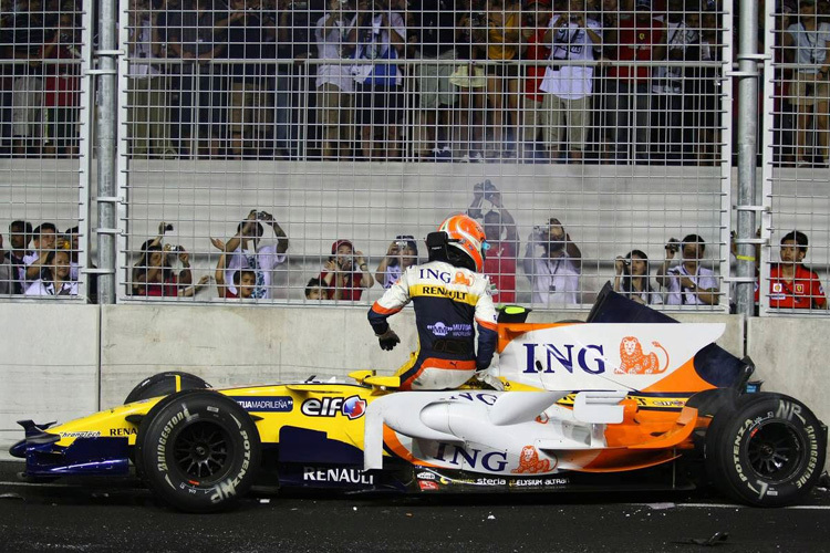 Nelson Piquet jr. im Rennen der Schande – Singapur 2008