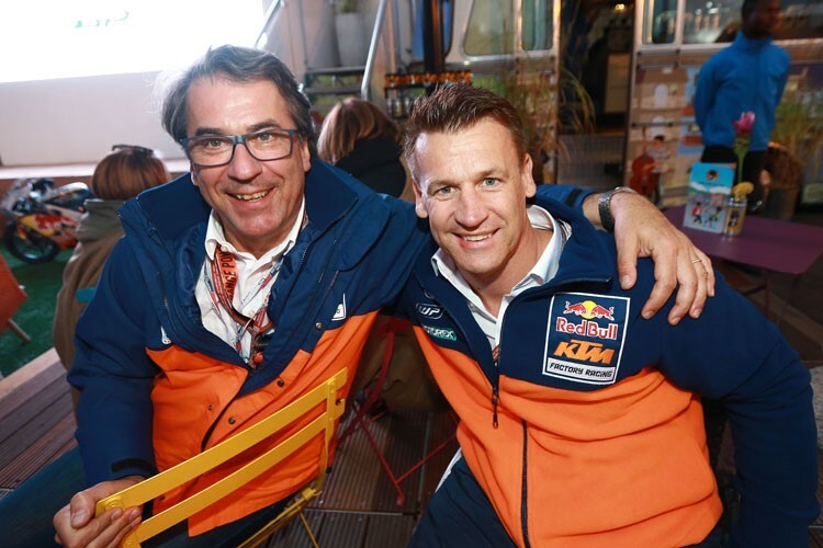 KTM-Firmenchef Stefan Pierer mit Pit Beirer   