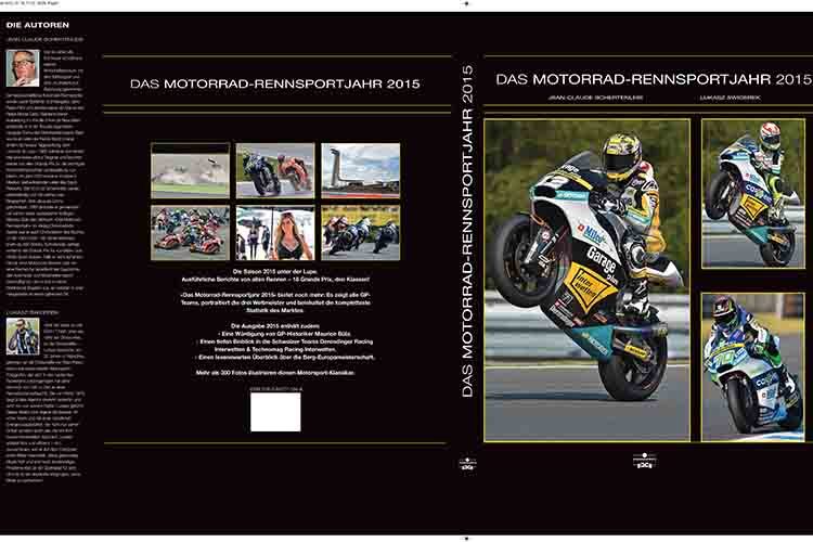 Das Buch «Das Motorrad-Rennsportjahr 2015» von Jean-Claude Schertenleib und Lukasz Swiderek