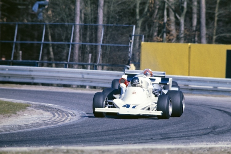 Bernard de Dryver mit dem Van Hool-F1-Auto 1976 in Hockenheim