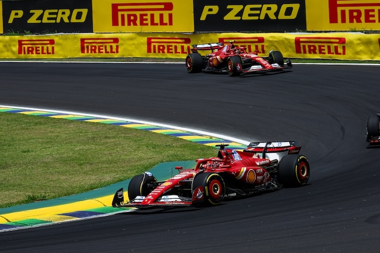 Charles Leclerc und Carlos Sainz bedauerten, dass sie am Samstag in Interlagos nur den Sprint absolvieren konnten