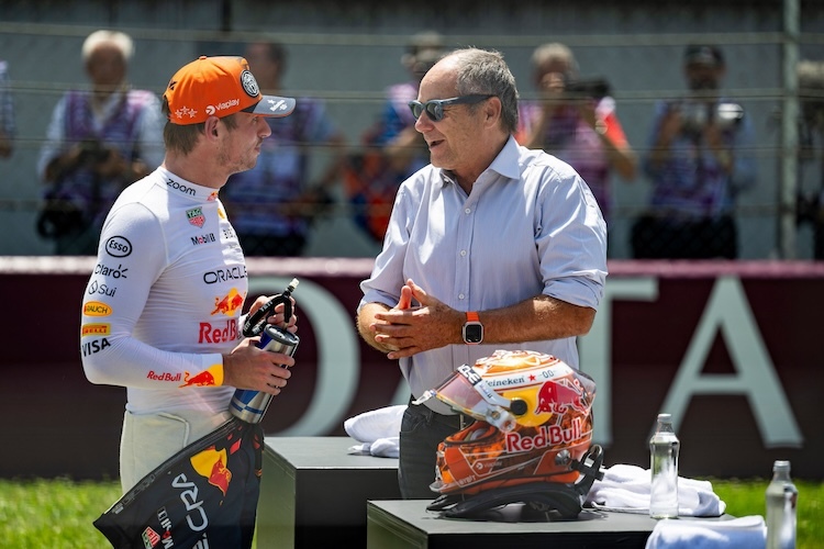 Max Verstappen and Gerhard Berger