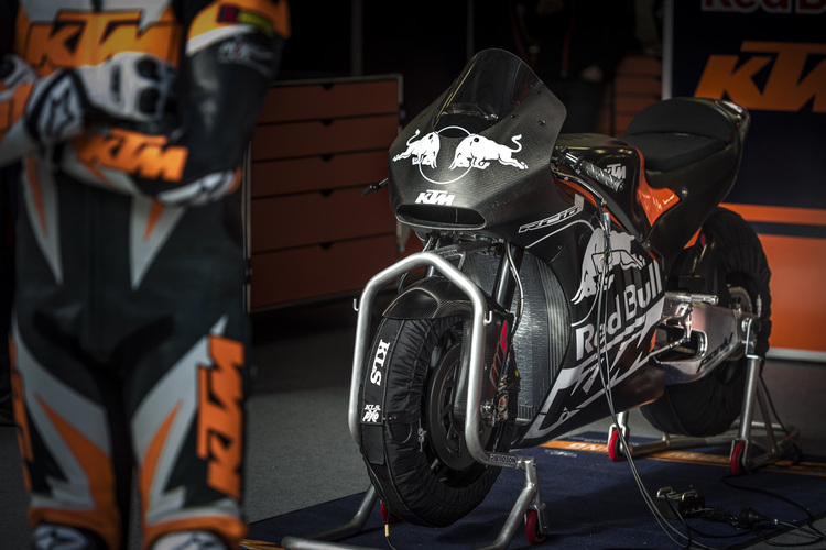 Die KTM RC16: Der Gitterohrstahlrahmen unterscheidet sie von allen anderen MotoGP-Bikes