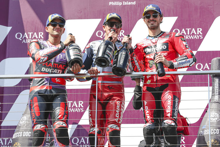 Jorge Martin, Marc Márquez, Pecco Bagnaia